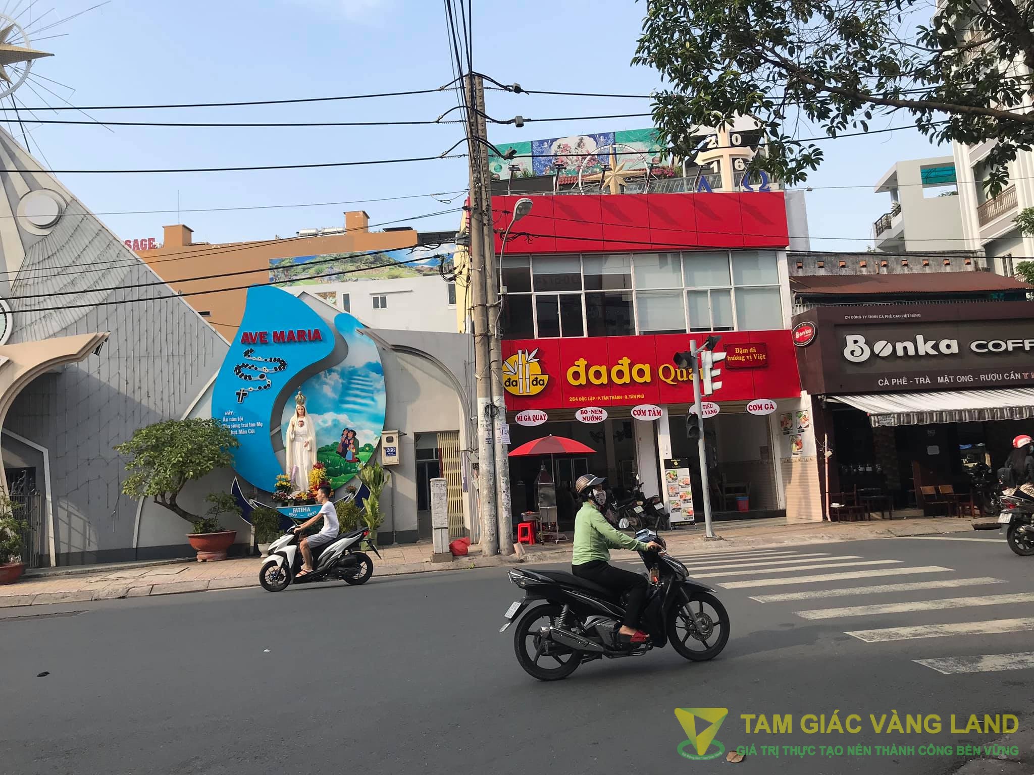 Cho thuê nhà mặt tiền đường Độc Lập, Phường Tân Thành, Quận Tân Phú, DT 8.26x10m, 1 trệt, 1 lầu, Giá 60 triệu/tháng