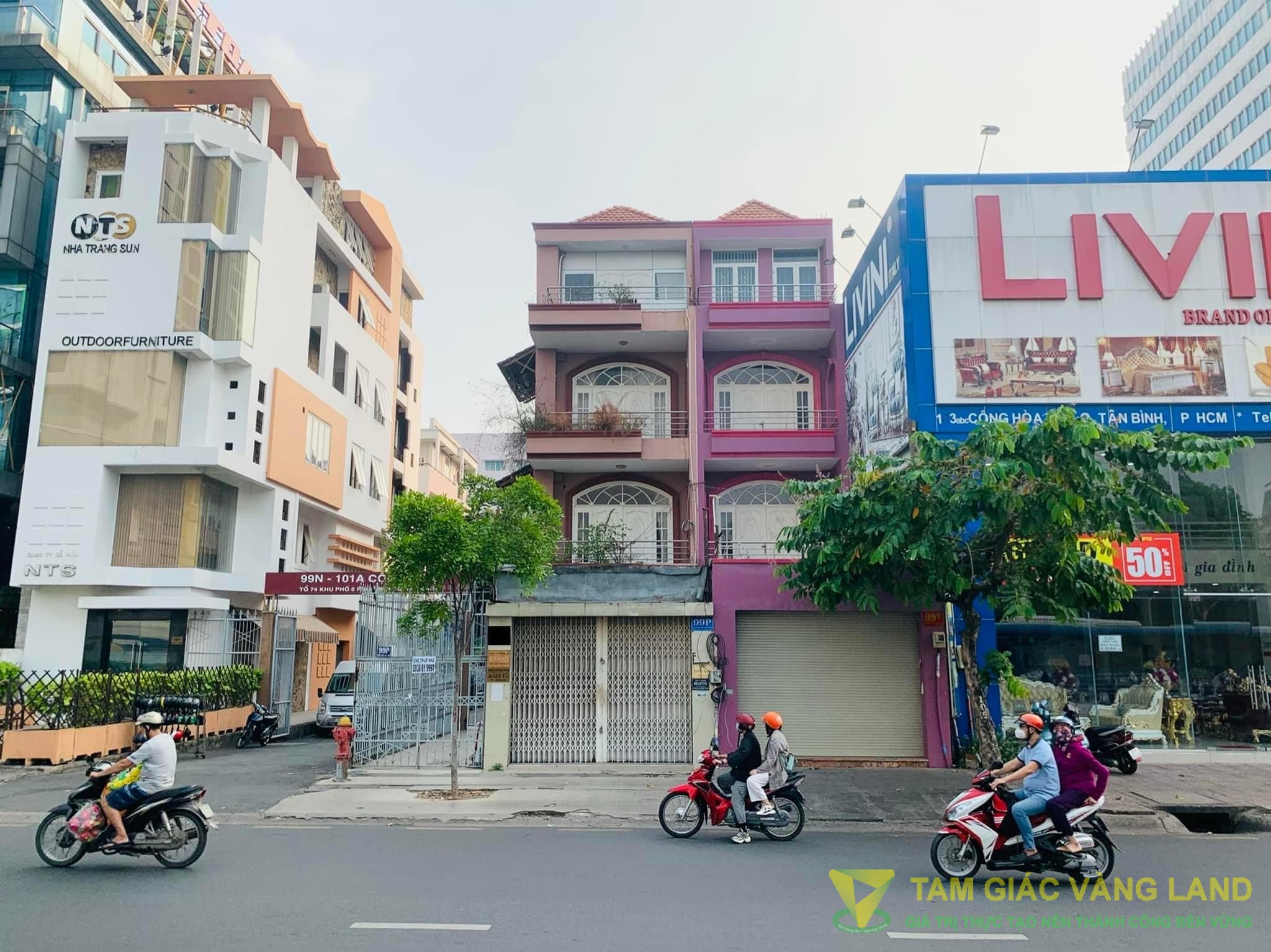 Cho thuê nhà mặt tiền đường Cộng Hòa, Phường 4, Quận Tân Bình, DT 4.5x27m, 1 trệt 3 lầu, Giá 70 triệu/tháng