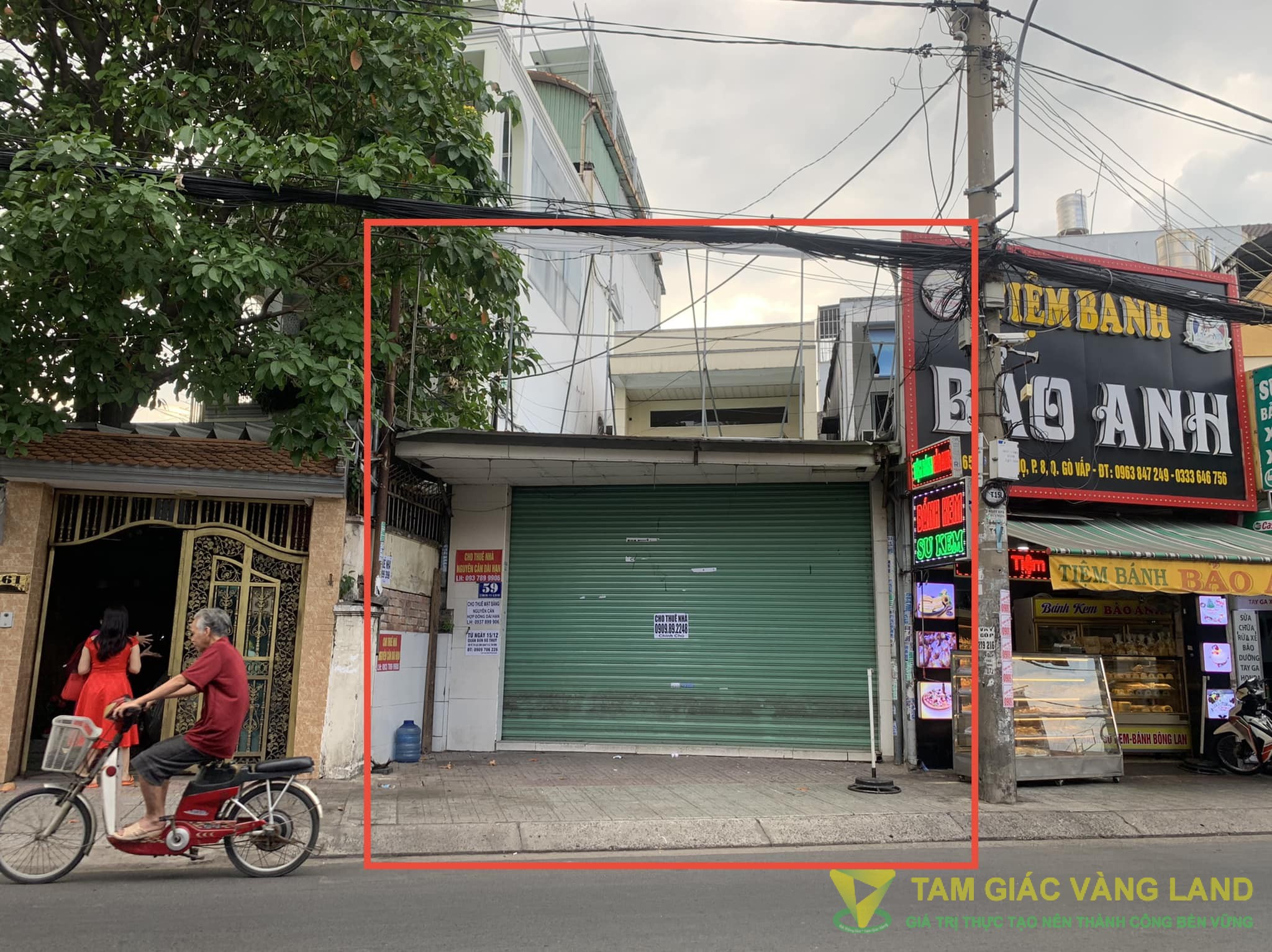 Cho thuê nhà mặt tiền đường Lê Văn Thọ, Phường 8, Quận Gò Vấp, DT 5x27m, 1 Trệt + 1 Lầu, Giá 32 triệu/tháng